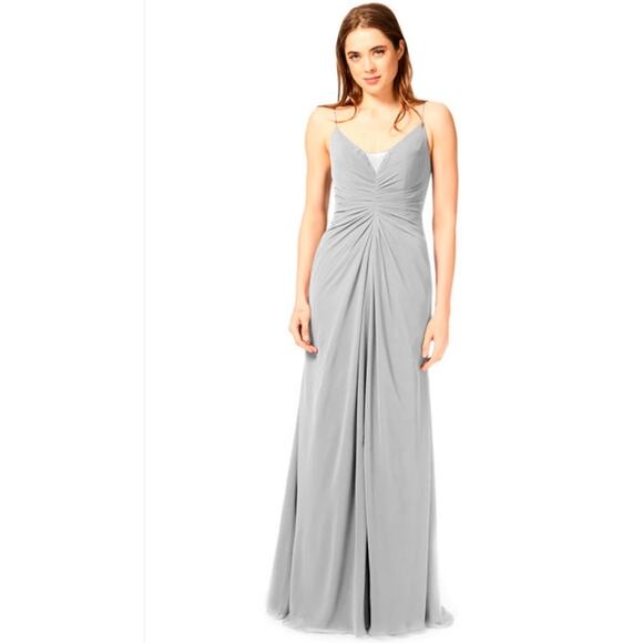 BARI JAY STYLE 1864 bridesmaids dress in gray  size 18 - Picture 1 of 13